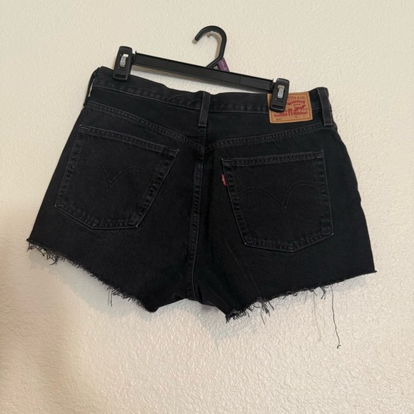 levis 501 womens black denim shorts - Picture 7 of 7